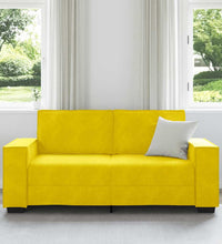 2-Sitzer-Sofa Gelb 140 cm Samt