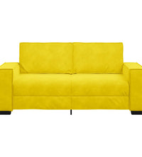 2-Sitzer-Sofa Gelb 140 cm Samt