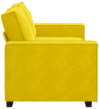 2-Sitzer-Sofa Gelb 140 cm Samt