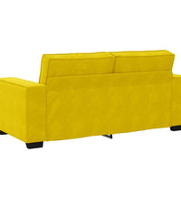 2-Sitzer-Sofa Gelb 140 cm Samt