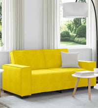 2-Sitzer-Sofa Gelb 140 cm Samt