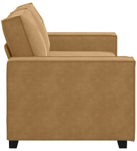 2-Sitzer-Sofa Braun 140 cm Samt