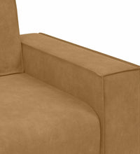 2-Sitzer-Sofa Braun 140 cm Samt