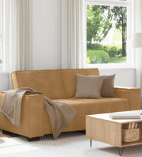 2-Sitzer-Sofa Braun 140 cm Samt