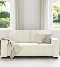 2-Sitzer-Sofa Creme 140 cm Samt