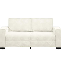 2-Sitzer-Sofa Creme 140 cm Samt