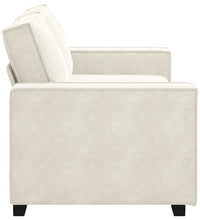 2-Sitzer-Sofa Creme 140 cm Samt