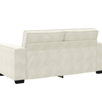 2-Sitzer-Sofa Creme 140 cm Samt
