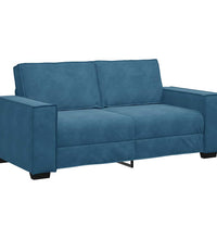2-Sitzer-Sofa Blau 140 cm Samt