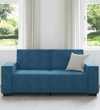 2-Sitzer-Sofa Blau 140 cm Samt