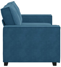 2-Sitzer-Sofa Blau 140 cm Samt