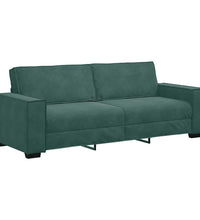 3-Sitzer-Sofa Dunkelgrün 180 cm Samt