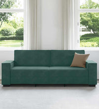 3-Sitzer-Sofa Dunkelgrün 180 cm Samt