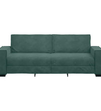 3-Sitzer-Sofa Dunkelgrün 180 cm Samt