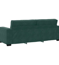 3-Sitzer-Sofa Dunkelgrün 180 cm Samt