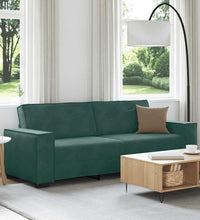 3-Sitzer-Sofa Dunkelgrün 180 cm Samt