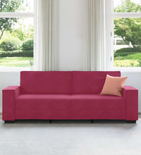 3-Sitzer-Sofa Weinrot 180 cm Samt