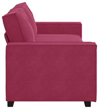 3-Sitzer-Sofa Weinrot 180 cm Samt