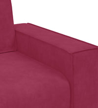 3-Sitzer-Sofa Weinrot 180 cm Samt