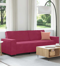 3-Sitzer-Sofa Weinrot 180 cm Samt