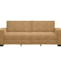 3-Sitzer-Sofa Braun 180 cm Samt
