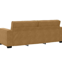 3-Sitzer-Sofa Braun 180 cm Samt
