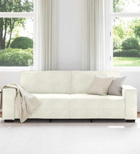 3-Sitzer-Sofa Creme 180 cm Samt