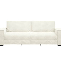 3-Sitzer-Sofa Creme 180 cm Samt