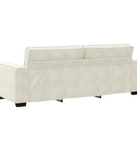 3-Sitzer-Sofa Creme 180 cm Samt