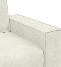 3-Sitzer-Sofa Creme 180 cm Samt