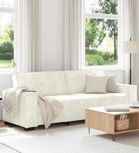3-Sitzer-Sofa Creme 180 cm Samt