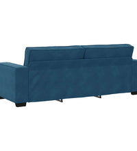 3-Sitzer-Sofa Blau 180 cm Samt