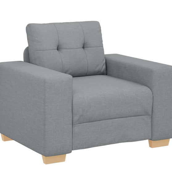 Sessel Hellgrau 59 cm Stoff
