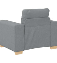 Sessel Hellgrau 59 cm Stoff