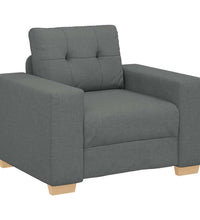 Sessel Dunkelgrau 59 cm Stoff