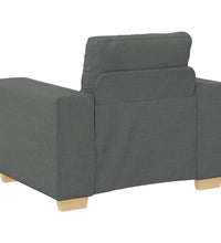 Sessel Dunkelgrau 59 cm Stoff
