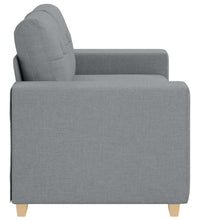 Zweisitzer-Sofa Hellgrau 120 cm Stoff