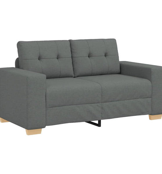 Zweisitzer-Sofa Dunkelgrau 120 cm Stoff