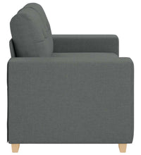 Zweisitzer-Sofa Dunkelgrau 120 cm Stoff