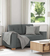 Zweisitzer-Sofa Dunkelgrau 120 cm Stoff