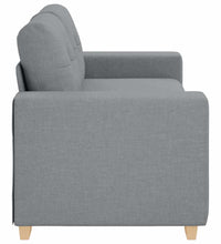 Zweisitzer-Sofa Hellgrau 140 cm Stoff