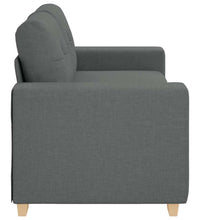 Zweisitzer-Sofa Dunkelgrau 140 cm Stoff