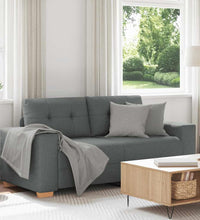 Zweisitzer-Sofa Dunkelgrau 140 cm Stoff