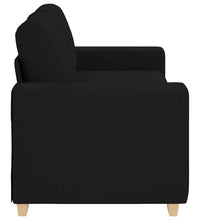 Zweisitzer-Sofa Schwarz 140 cm Stoff