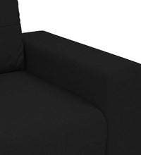 Zweisitzer-Sofa Schwarz 140 cm Stoff