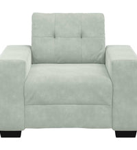 Sessel Hellgrau 59 cm Samt