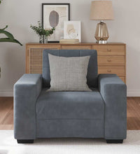 Sessel Dunkelgrau 59 cm Samt