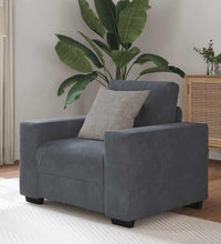 Sessel Dunkelgrau 59 cm Samt
