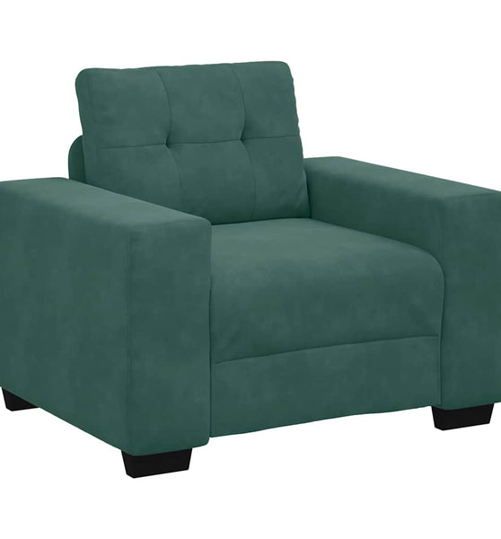 Sessel Dunkelgrün 59 cm Samt