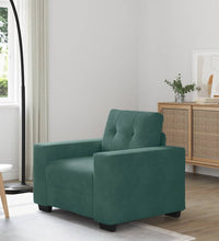 Sessel Dunkelgrün 59 cm Samt